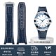 thumbnail image 3 of Correa de reloj para la serie Omega Constellation Manhattan, con diseño de piel de vaca y cocodrilo, parte inferior de caucho de silicona, correa para reloj de observatorio, 3 of 5