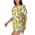 thumbnail image 5 of Sigee Pineapple for Sleepwear Casual Pjs with Pockets Women's Pajamas Sets Shorts 2 Piece Short Sleeve Lounge Sets XX-Large, 5 of 9