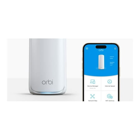 NETGEAR - Orbi 770 Series BE11000 Tri-Band Mesh Wi-Fi 7 System (2-pack) - White