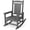 Grey, variant on SERWALL Outdoor Rocking Chair Set of 2, HDPE Patio Rocker for Lawn, Porch, White