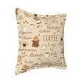 thumbnail image 2 of Bingfone Decorative Pillow Covers 16"X16" Coffee Time Couch Pillow Cases Modern Farmhouse Covers For Couch Sofa Bed, 2 of 9