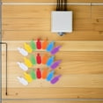 thumbnail image 4 of SHOWERORO 40PCS Reusable Cable Cord Wire Labels Self-Adhesive Tags Multi-Color Polyester Blend For Wires, 4 of 7