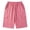 Hot Pink, variant on Girls Cargo Shorts, Elastic Waist Multi-Pocket Knee Length, Soft Casual Summer Bottoms Yellow 12-13Years
