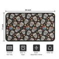 thumbnail image 5 of Black Colorful Skull Flower Pattern Door Rugs,Washable Non Slip Door Mats Indoor,Decorative Door Mats,Entry Mat Indoor for Entrance,Bedroom,Kitchen,Bathroom,30"x17", 5 of 6