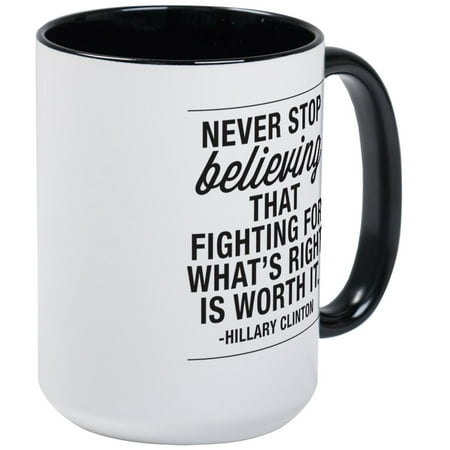 

CafePress - Never Stop Believing Large Mug - 15 oz Ceramic Large Mug