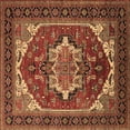 thumbnail image 1 of Ahgly Company Indoor Square Persian Brown Traditional Area Rugs, 3' Square, 1 of 4
