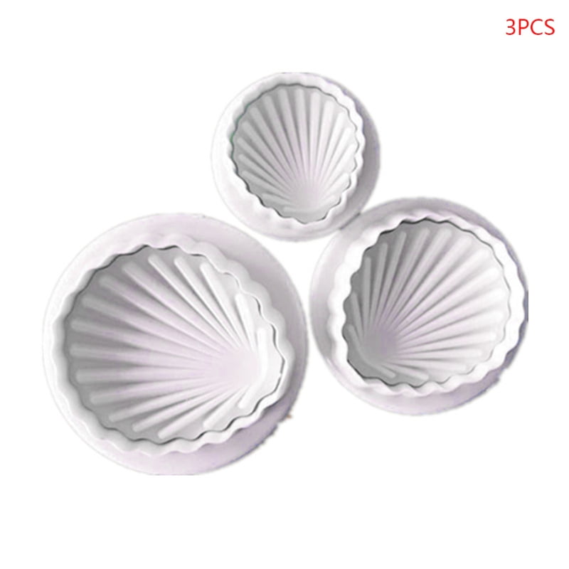 DIY 3D Cookies Chocolate Baking Mould Silicone Seashell Cake Fondant Mold 