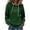 Dark Green_BI09, variant on St Patricks Day Hoodie Women Fashion Shamrock Print Sweatshirt Long Sleeve Comfortable Casual Waffle Pullovers White M