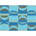 thumbnail image 1 of Ahgly Company Machine Washable Indoor Rectangle Transitional Glacial Blue Ice Blue Area Rugs, 4' x 6', 1 of 7