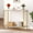 Gold, variant on AOILE Modern Gold Console Table 33.5” - Narrow Sofa Table with Glass Shelf & Metal Frame, Industrial Entryway Table for Living Room, Foyer, Bedroom