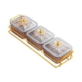 thumbnail image 4 of veasfak Candy Nut Serving Container Divided Serving Dishes for Dried Fruit Appetizer 3 Grid Gray, 4 of 9