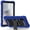 Blue, variant on TJS Tab Case for BLU Tab One 5G Tab, Heavy Duty Shockproof Protective Hybrid Kickstand Tablet Cover (Pink)