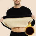 thumbnail image 4 of Men Fleece Lined Streetwear Crew Neck Pullover Sweatshirt Thick Long Sleeve Top, 4 of 10