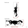 thumbnail image 3 of 1pc Black Cat Toilet Sticker, Cartoon Black Cat Animals Pet Toilet Cover Wall Deocr, For Bathroom Restroom Home Decor Halloween (13.7*4.7inch), 3 of 4