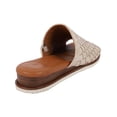 thumbnail image 2 of Gentle Souls by Kenneth Cole Womens Angie Leather Slip On Slide Sandals, 2 of 3