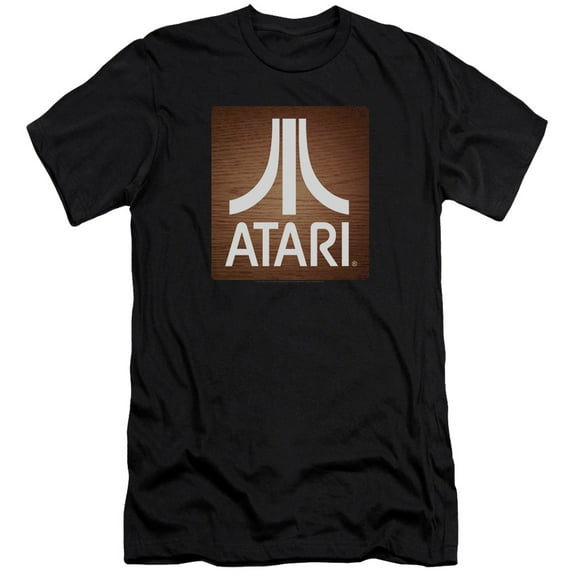Atari Classic Wood Square S/S Adult 30/1 T-Shirt Black