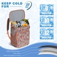 thumbnail image 6 of Travel Cooler Bag - Pioneer Flower Floral Print Pattern Camping Beer Cooler Backpack with Bottle Opener- Waterproof Insulated Picnic Backpacks - Cooler Bag for Beach, 6 of 6