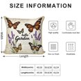 thumbnail image 2 of Pioneer Flower And Butterfly Pillow Covers,Pioneer Flower And Butterfly Throw Pillow Covers 18"×18" ,Living Room Sofa Couch Pillow Covers,Decorative Pillow Covers, 2 of 7