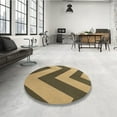 thumbnail image 4 of Ahgly Company Machine Washable Indoor Rectangle Transitional GoldenRod Gold Area Rugs, 6' x 9', 4 of 7