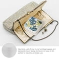 thumbnail image 3 of Creowell Tropical Print Foliage Jewelry Storage Artifacts Box for Necklace, Ring, Earring - Compact Size Travel Case White, 3 of 5