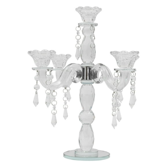 5 Heads Candle Holder Crystal Candle Stick Table Centerpieces For Parties Events Decoration