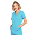 thumbnail image 3 of Cherokee Workwear Core Stretch Women's Scrubs Top Mock Wrap 4728, 3 of 6