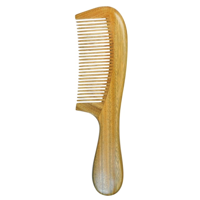 Peine de Sándalo Verde Natural, Diseño Ergonómico con Mangos Suaves, Ideal para Uso Diario y Viajes, Regalo Perfecto para Hombres y Mujeres, Promueve Cabello Saludable y Reduce el Estrés, Incluye