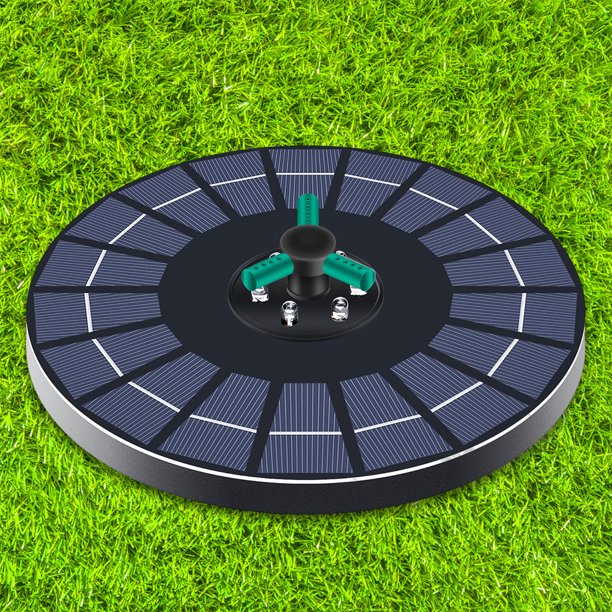 Fuente De Baño Solar Para Pájaros Fuente Colorful Solar 150/200L/h Jardín Flotante 4/6W (23cm)
