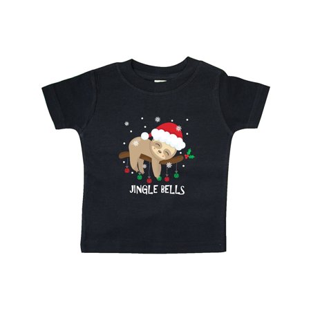 

Inktastic Jingle Bells Sloth Gift Baby Boy or Baby Girl T-Shirt