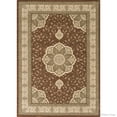 thumbnail image 2 of Allstar Rugs Allstar Dense High Pile Floral Art Deco Rug Brown 5' 2"x7' 4" 5' x 8' Ivory, 2 of 6
