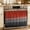 Black Red, variant on Red Gray Black Oven Curtain with Tie Top,Oven Skirt Curtain for Kitchen,Vintage Country Gradient Wooden Grain Under OvenCover Panel for Dust & Grease,Apartment RV Cabinet Curtains 30''x21.5''
