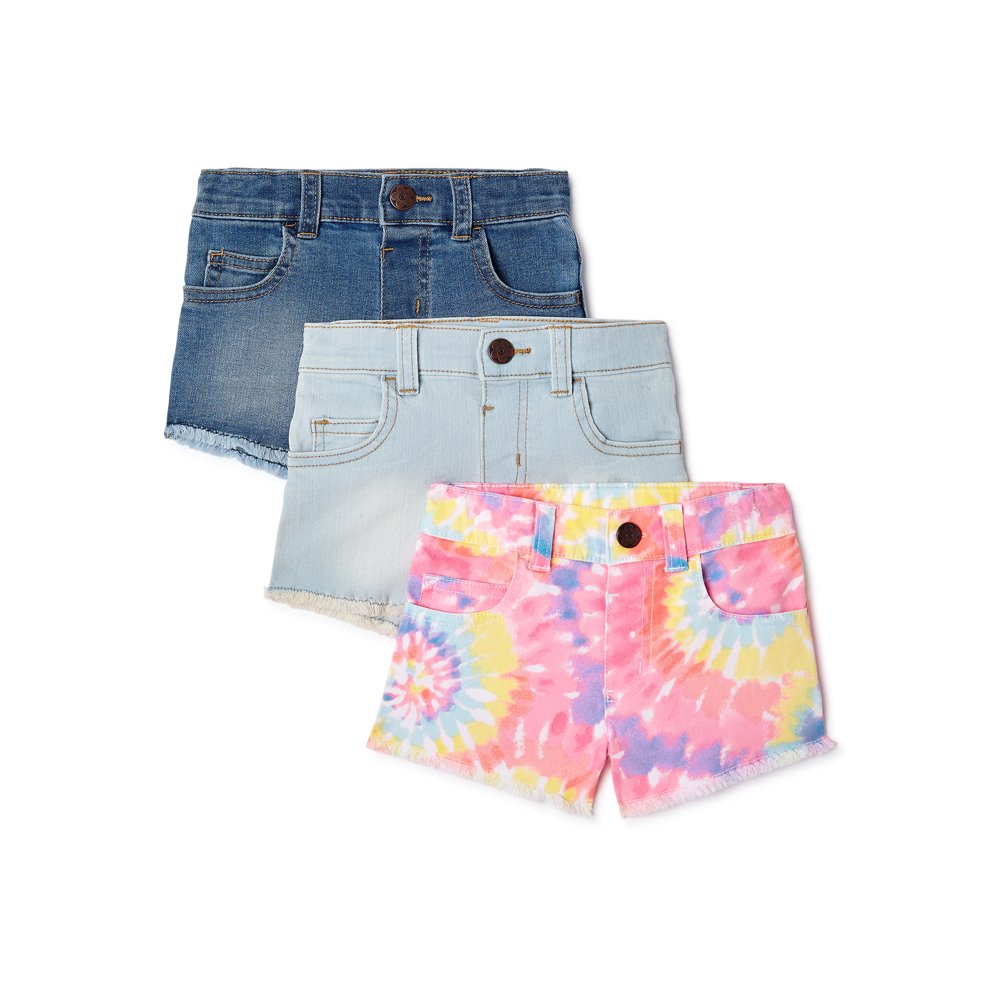 Garanimals Garanimals Baby & Toddler Girls Denim Shorts, 3Pack