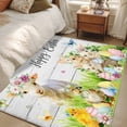 thumbnail image 5 of Easter Area Rugs Collection 3'x5', Spring Sheep Bunny Duck Plants Wooden Grain Non Slip Indoor Rectangle Throw Runner Rug Floor Mat Carpet for Living Room Dining Table Bedroom Nursery, 5 of 9
