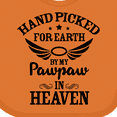 thumbnail image 4 of Inktastic Handpicked for Earth by My Pawpaw in Heaven with Angel Wings Boys or Girls Baby Bib, 4 of 4