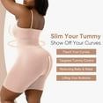 thumbnail image 4 of Lilvigor Women's Seamless Shapewear Tummy Control Body Shaper Comfortable for Women Under Dress Thigh Slimmer Bodysuit Girdle, 4 of 6