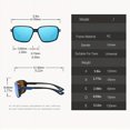 thumbnail image 2 of 1pc Square Riding Sports Style Men's Polarized Sunglasses, Driver Driving Fishing Sunglasses, 2 of 5