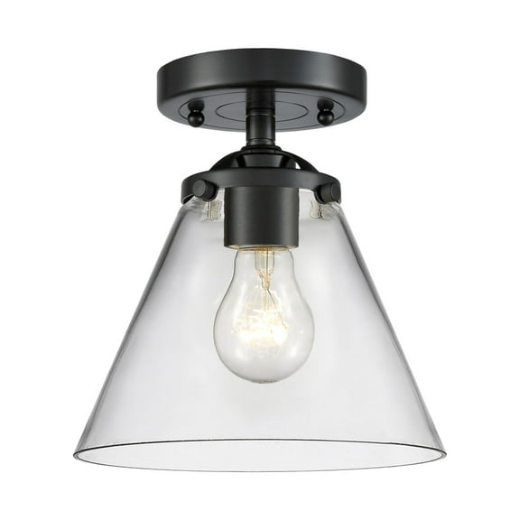 Innovations Lighting 284-1C-OB-G42 Large Cone 8" Wide Semi-Flush Ceiling Fixture - Bronze