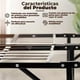 thumbnail image 2 of Base Plegable King Size Acero 192 cm x 203 cm x 36 cm Resistente Espaciosa Funcional, 2 of 6