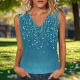 thumbnail image 6 of Jamicy Womens Tank Tops Summer V Neck T Shirts Sleeveless Casual Basic Tee Loose Fit Cute Trendy Beach Vacation Clothes, 6 of 6