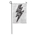 thumbnail image 1 of KDAGR Rock and Roll Lettering Vintage Monochrome Music Badge Retro Hipster Garden Flag Decorative Flag House Banner 28x40 inch, 1 of 2