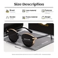 thumbnail image 2 of PolarAce Unisex Casual Business Outdoor Full Frame Elegant Cat Eye Frame Polarized Sunglasses, 2 of 4