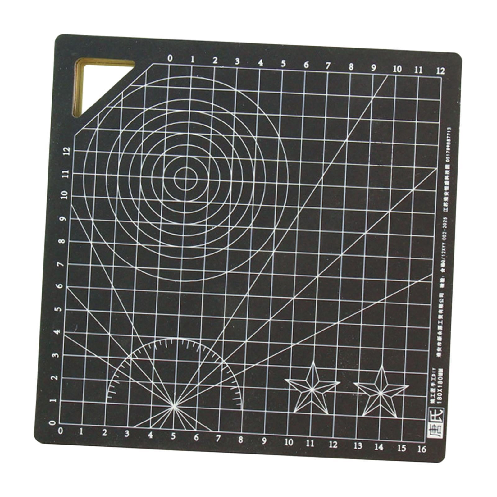 GUOOL Cutting Mat Double Sided Non Slip Square Rotary Board Crafted From Thickened Wood Material for Sewing Scrapbooking Projects Suitable for DIY Crafts Ho 18 cm