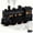Black, variant on Train Diffuser, 300ml Vintage Steam Train Essential Oil Diffuser, Train Humidifier with 2 Mist Modes, 2-Color LED Light, 2/8H Timer, Remote Control, Christmas Decor