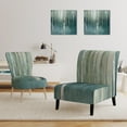 thumbnail image 3 of Designart "Green Forest Dream" Upholstered Traditional Accent Chair - Arm Chair, 3 of 5