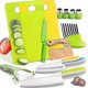 thumbnail image 2 of Toddler Kitchen Utensil Set - Toddler Safe Kitchen Knife Set For Real-life Cooking With Toddler Safe Plastic Knives - Kids Cutting Board, 2 of 5