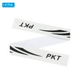 thumbnail image 3 of Unique Bargains 9.8'x0.7' Badminton Racket Head PU Protector Sticker Racquet Guard Tape, White 4 Pack, 3 of 6