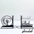 thumbnail image 2 of Shinelab Pharmacy Metal Bookends Custom Pharmacist Name Bookend Gift, Drug Dispensing Desk Bookshelf Decor 7052, 2 of 3