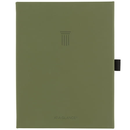 AT-A-GLANCE® FOUNDATION GOAL SETTING Undated Weekly Monthly Planner, Green, Small, 5 1/2" x 8 1/2"