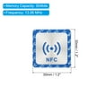 thumbnail image 2 of Uxcell NFC Stickers NFC215 Tag Sticker 504 Bytes Square NFC Tags Blue 8 Pack, 2 of 5