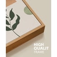 thumbnail image 5 of SHENIFY large 24x36in3pcs Natural Framed Boho Wall Art Sage Plant Botanical Bohemain Wall Printing Abstract Canvas Prints with Leaf & Sun Lines, 5 of 6